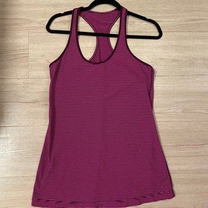 LULU LEMON Pink Cool Racer Back Tank Top
